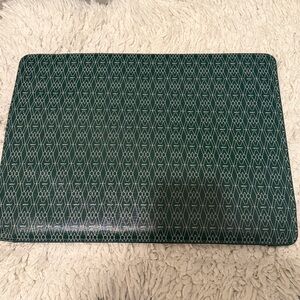 Green WOLF Brand Patterned Laptop Sleeve